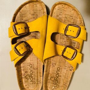 Yokono suede slip ons